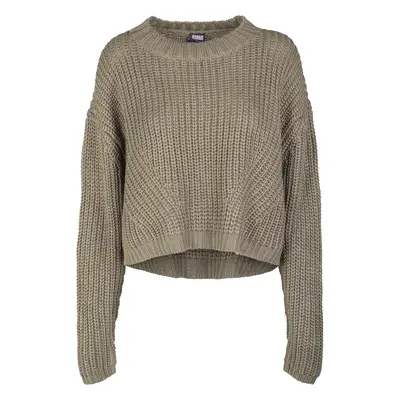 Women's wide oversize sweater olive