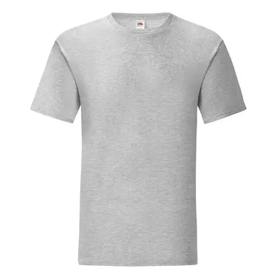 Grey Iconic Combed Cotton T-shirt Fruit of the Loom