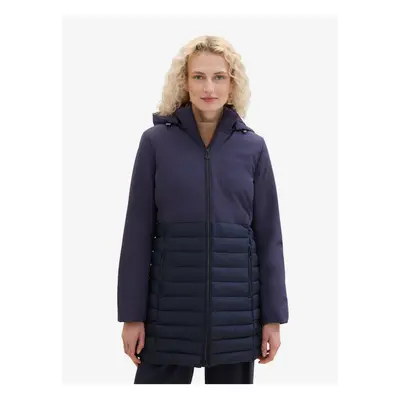 Dark blue women's quilted coat Tom Tailor - Women's