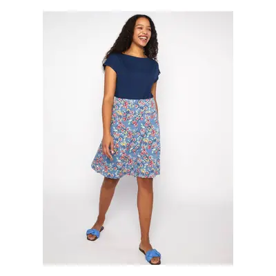 Light blue women floral skirt Blutsgeschwister - Ladies