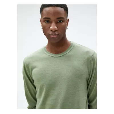 Koton Basic Knitwear Sweater Crew Neck Slim Fit Long Sleeve