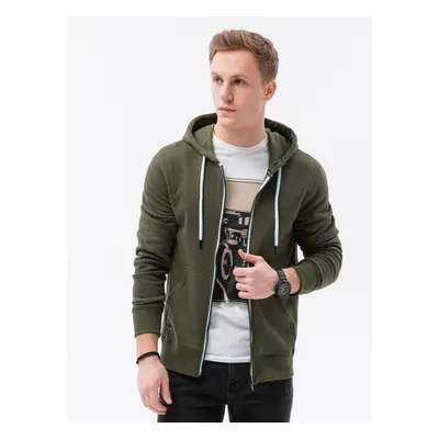 Ombre BASIC men's zip-up hoodie