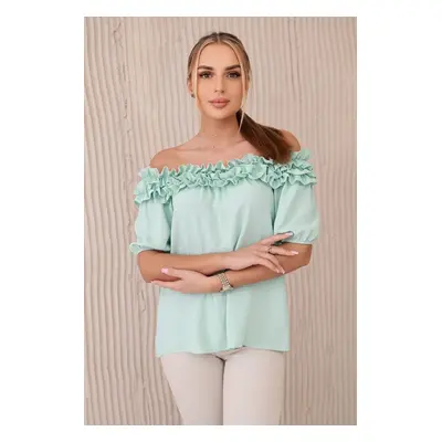 Spanish blouse with a small ruffle