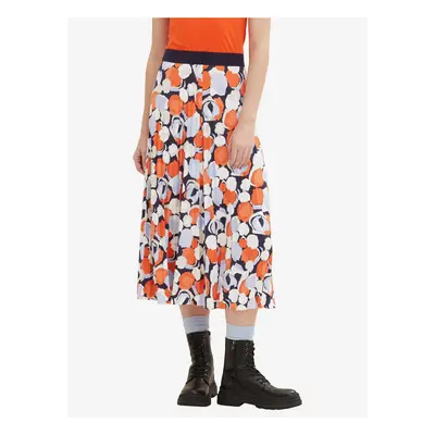 Blue-orange women's pleated midi skirt Tom Tailor - Women's