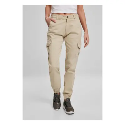 Women's Cargo High Waisted Concrete Trousers