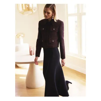 Koton X Melis Ağazat - Standard Waist Fish Fit Long Knit Skirt