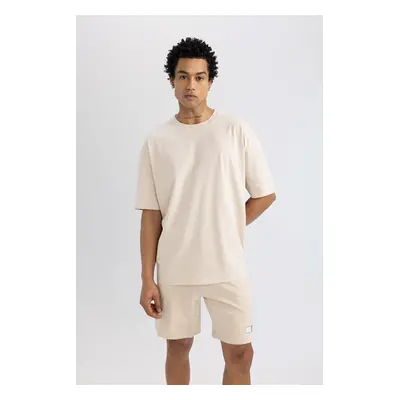 DEFACTO Fit Oversize Fit Crew Neck Printed Short Sleeve T-Shirt