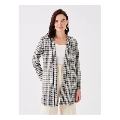 LC Waikiki Women's Shawl Collar Patterned Long Sleeve Cardigan