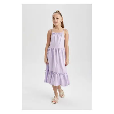 DEFACTO Girls' Strap Dress