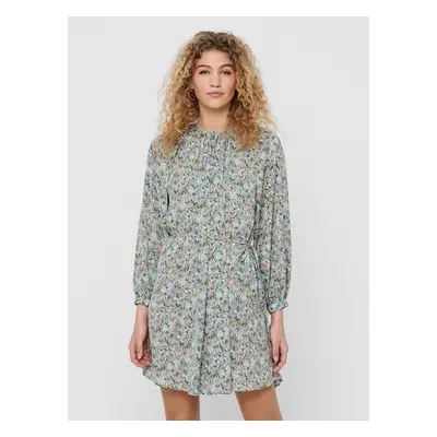 Light blue floral loose dress ONLY Kendall - Women