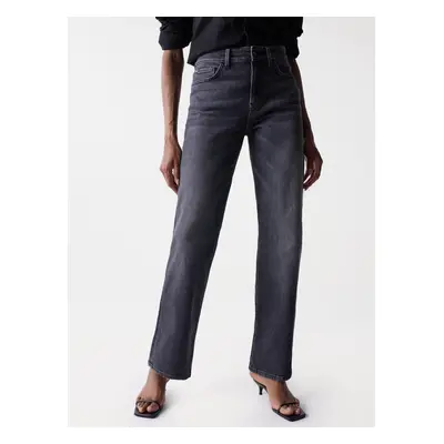 Black women's straight fit jeans Salsa Jeans True - Women's