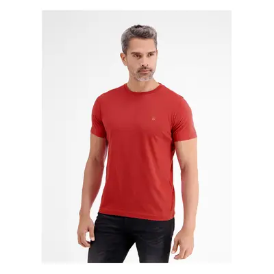 Red men's basic T-shirt LERROS - Men