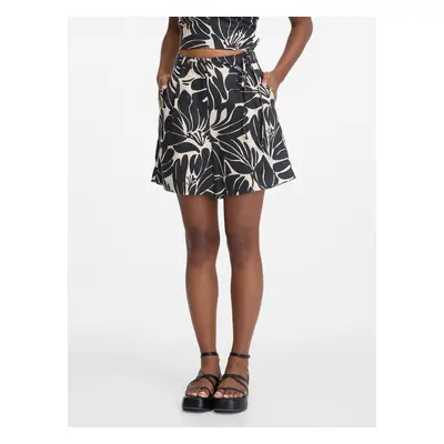 Orsay Black Women's Patterned Shorts - Women's