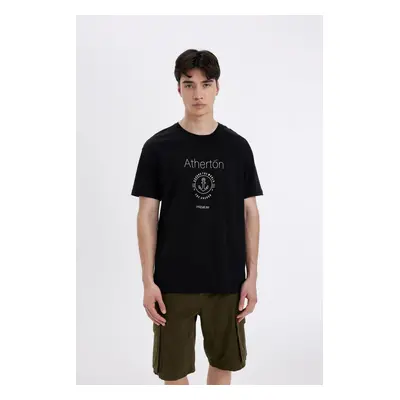 DEFACTO Regular Fit Crew Neck Printed Short Sleeve T-Shirt