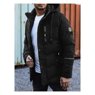 Men's winter quilted jacket black Dstreet