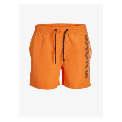 Orange boys' shorts Jack & Jones Fiji - Boys