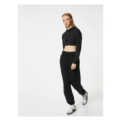 Koton Sports Sweatpants Jogger Waist Lace High Waist