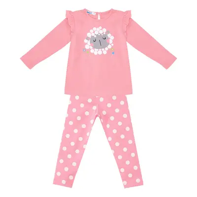 Denokids Kuzucuk Baby Girl Pink Tunic Leggings Set