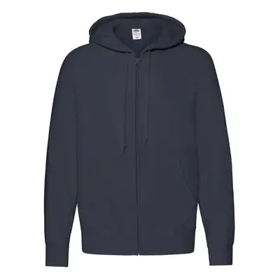 Granatowa bluza męska z kapturem Lightweight Zip Thru Hooded Sweat Fruit of the Loom