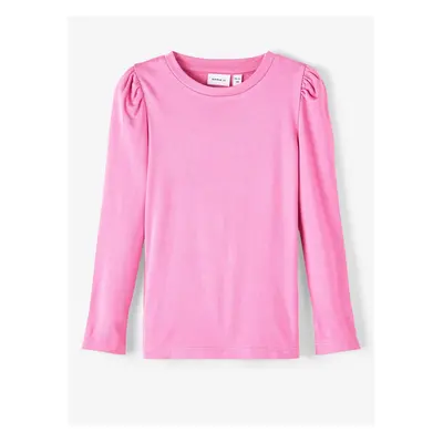 Pink girl's long-sleeved T-shirt name it Lilde - Girls