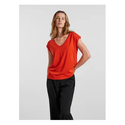 Orange Women's T-Shirt Pieces Kamala - Women's