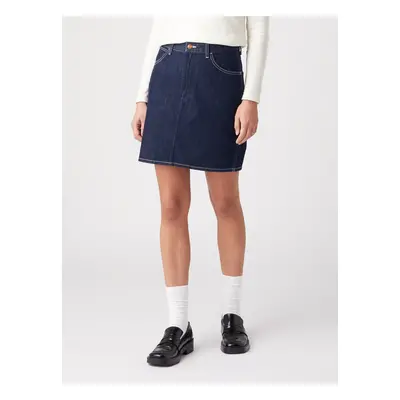 Navy blue women's denim skirt Wrangler - Women