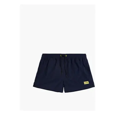 Men's Short Beach Shorts ATLANTIC - Navy Blue