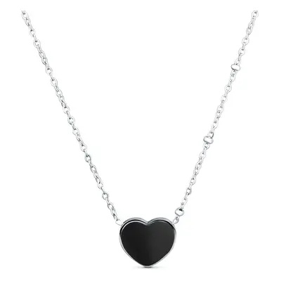 VUCH Sophie Heart Black Necklace