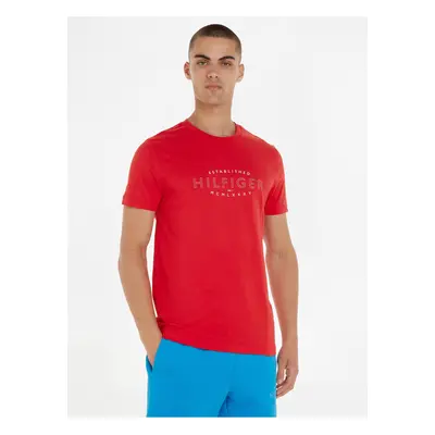 Red Men's T-Shirt Tommy Hilfiger - Men