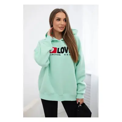 Mint Insulated Cotton Hoodie