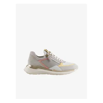 Light Grey Högl Future Women's Leather Sneakers - Womens