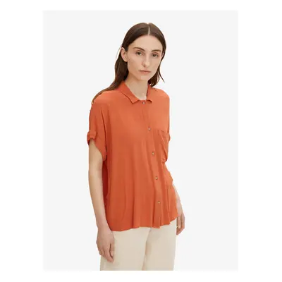 Brick women's shirt with short sleeves Tom Tailor - Women