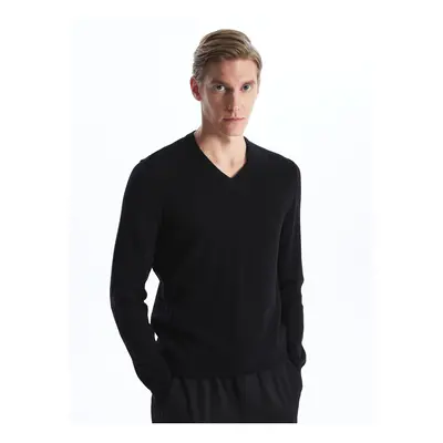 LC Waikiki V-Neck Long Sleeve Men's Knitwear Sweater