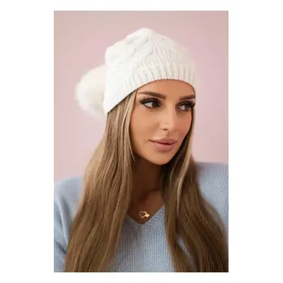 Kesi Cap with fleece Mariola K246 white