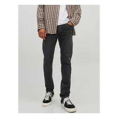 Black men's slim fit jeans Jack & Jones Glenn - Men's