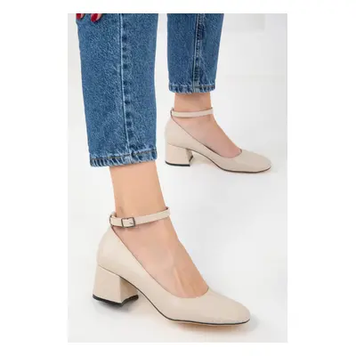 Soho Beige Women's Classic High Heel Shoes