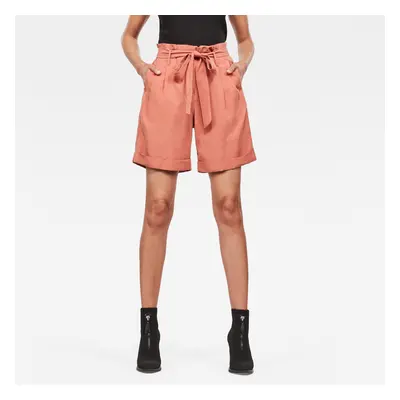 G-STAR Shorts - Pleated high short wmn orange