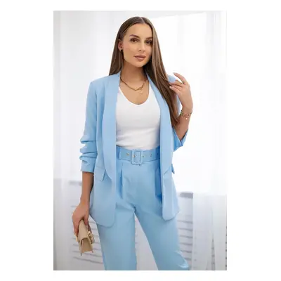 Kesi Włoski Elegant set of jackets and trousers blue