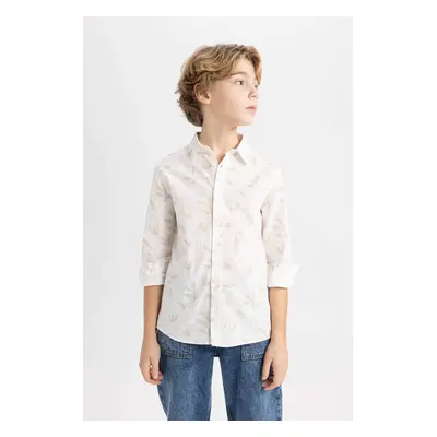 DEFACTO Boy Patterned Long Sleeve Shirt