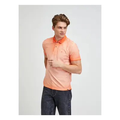 Orange men's polo shirt LERROS - Men