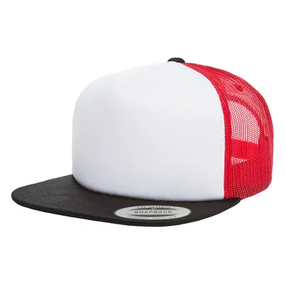 Foam Trucker with white front blk/wht/red