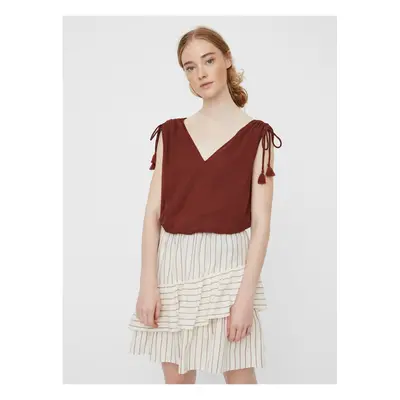 Brown loose top VERO MODA Penelope - Women