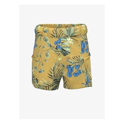 Yellow girly patterned shorts name it Florence - Girls