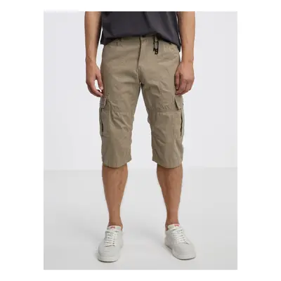 Beige Men's Shorts with Pockets Tom Tailor - Men