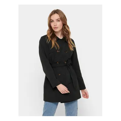 Black women's trench coat ONLY Valerie - Women