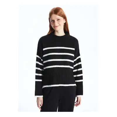 LC Waikiki Crew Neck Striped Long Sleeve Women's Knitwear Sweater