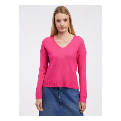 Dark pink women's sweater JDY Elanora - Women's