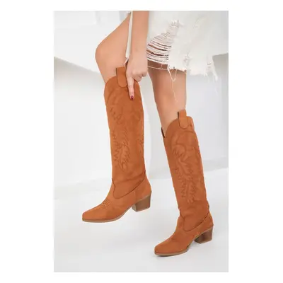 Soho Tan Suede Women's Boots