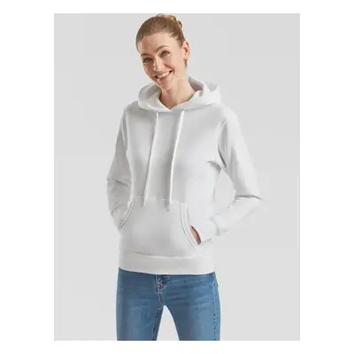 Biała bluza z kapturem Hooded Sweat Fruit of the Loom