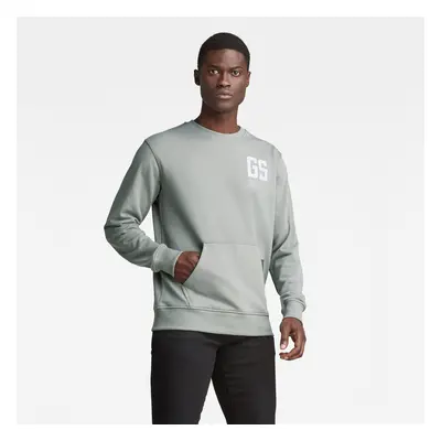 G-STAR Sweatshirt - Stitch pocket r sw grey